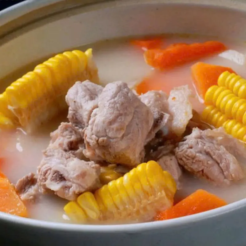 Canh Bắp Sườn Non